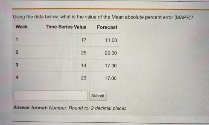 Using the data below, what is the value of the