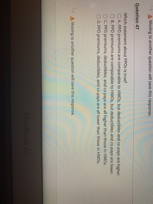 A Moving to another question will save this