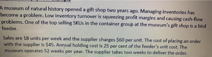 A museum of natural history opened a gift shop