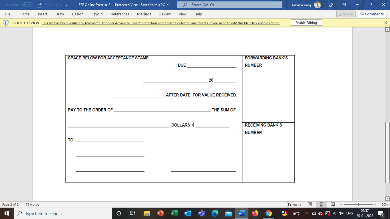 Your final agreement will be based on Documentary