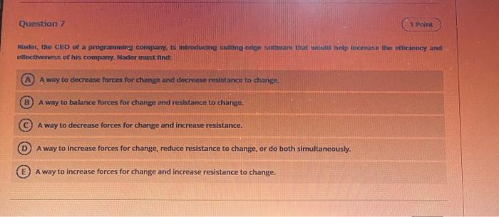 Question 4 1 Point Youse has been assigned to