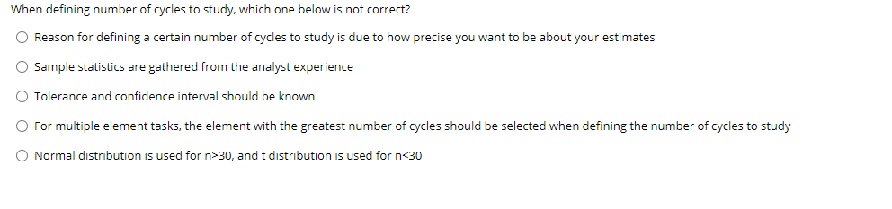 When defining number of cycles to study, which