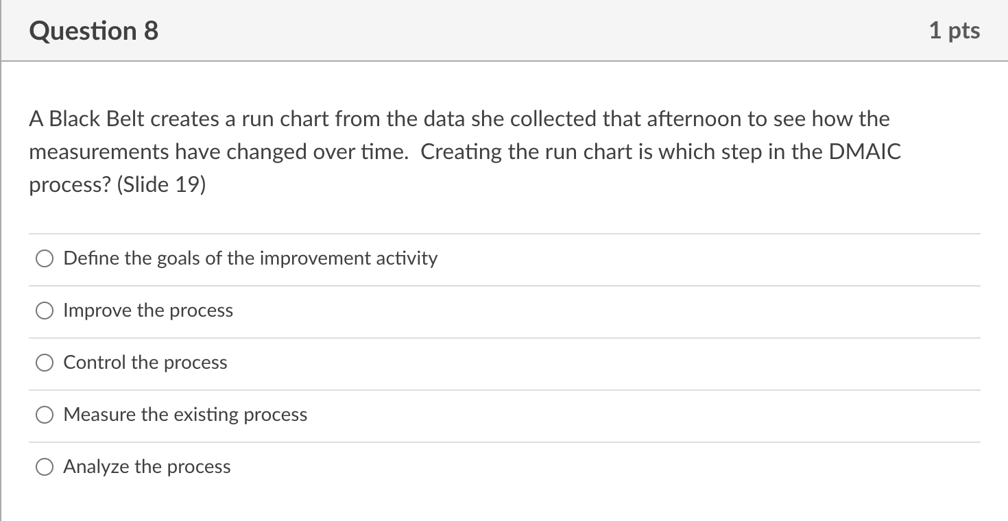 Question 7 1 pts A company manufacturers doors
