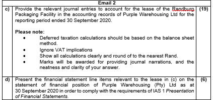 QUESTION 1 Purple Logistics About us Purple