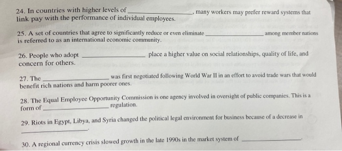 24. In countries with higher levels of link pay