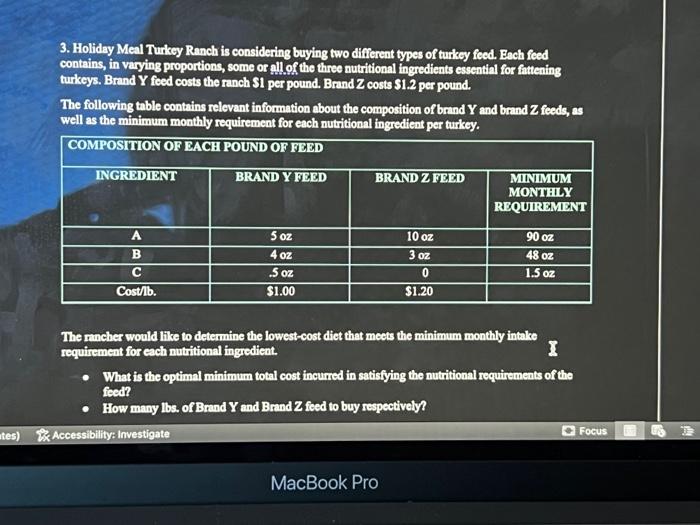 data analysis 3. Holiday Meal Turkey Ranch is