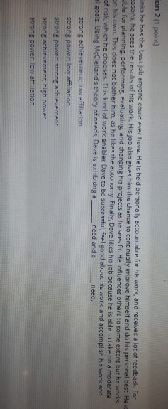 ion 2 (1 point) inks he has the best job anyone