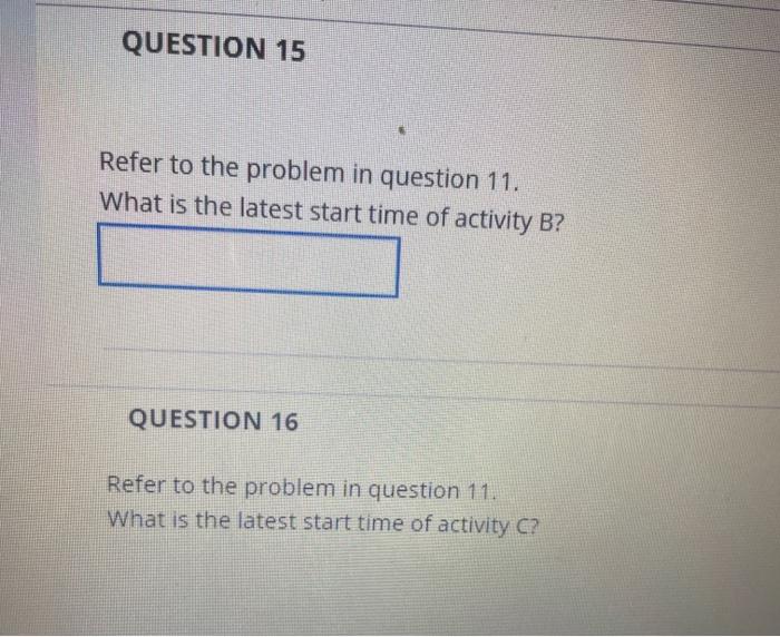 QUESTION 11 Problem #1: The data related to the