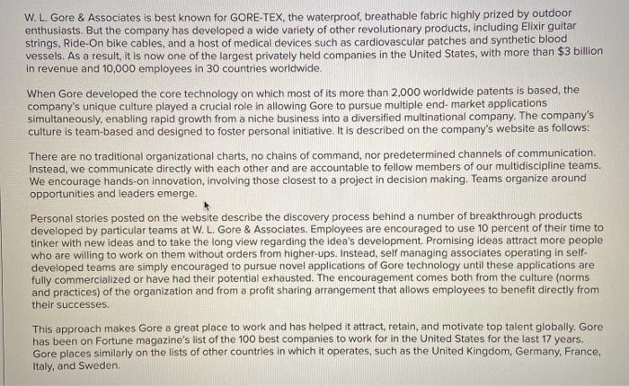 Corporate Culture Read the overview below and