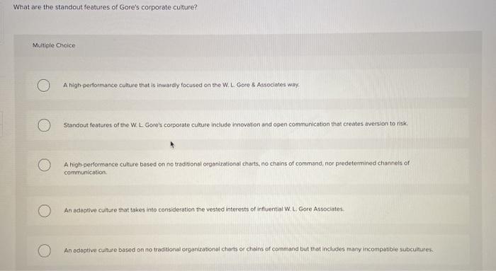 Corporate Culture Read the overview below and