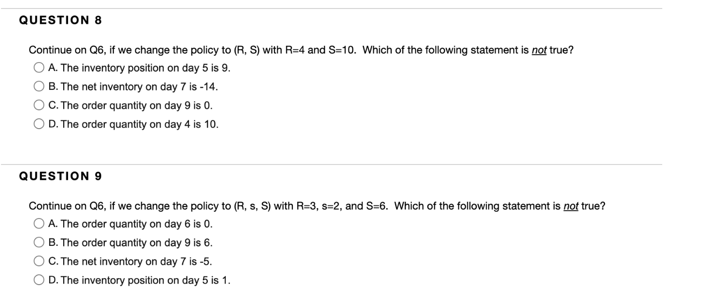 We are dealing with stochastic demands in
