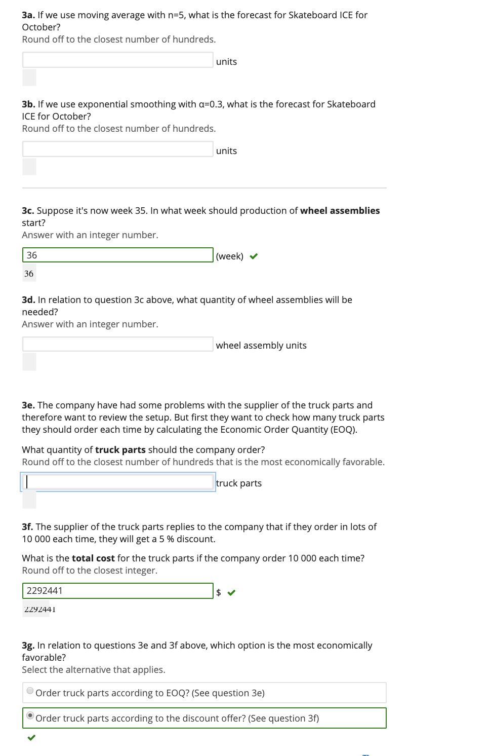 please answer the ones that are blank, I will