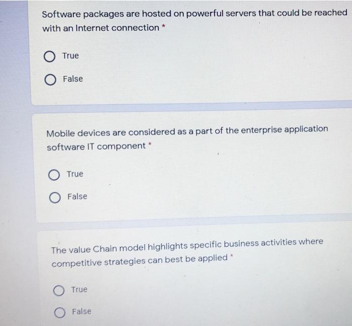 Software packages are hosted on powerful servers