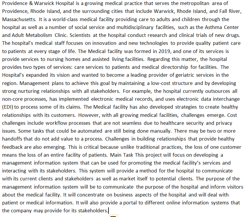 What Create a system request: Providence &