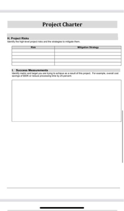 B. Project Objective: Explain the specific