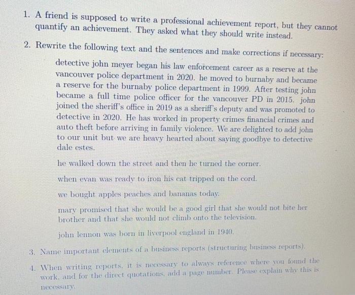 1 Professional Achievement - Report 1.1 Case -