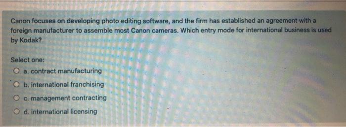 Canon focuses on developing photo editing