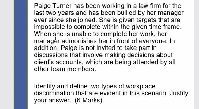 Paige Turner has been working in a law firm for