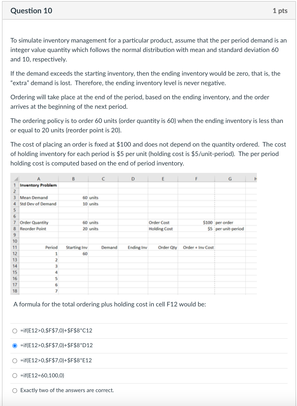 ASAP HELP TO ALL PARTS Question 9 1 pts To