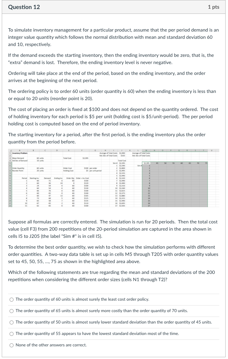ASAP HELP TO ALL PARTS Question 9 1 pts To