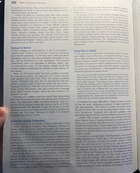 Company Case L'Oral: The United Nations of Beauty