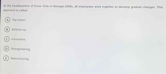 At the headquarters of Coca-Cola in Georgia