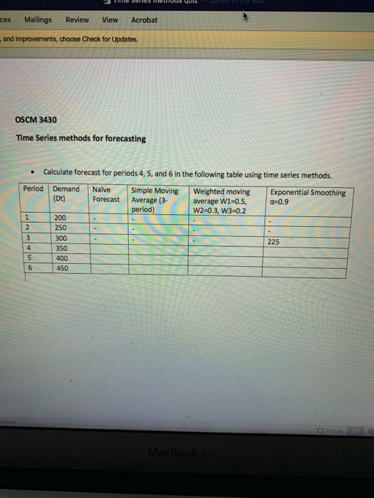 es Mailings Review View Acrobat and improvements,