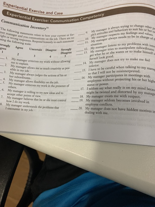 Based on the assessment of your manager on the