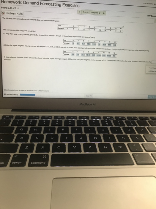Homework: Demand Forecasting Exercises Score 0.47