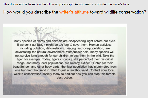 This discussion is based on the following