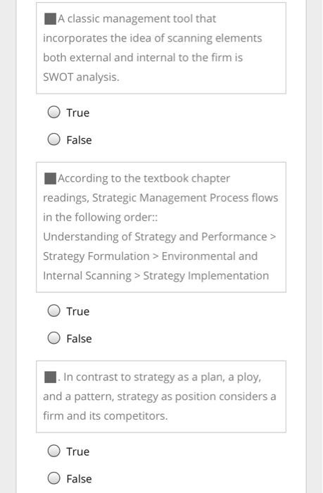 . In contrast to strategy as a plan, a ploy, and