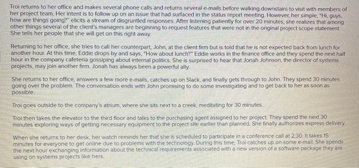 subject is project management not OM Case 1-1