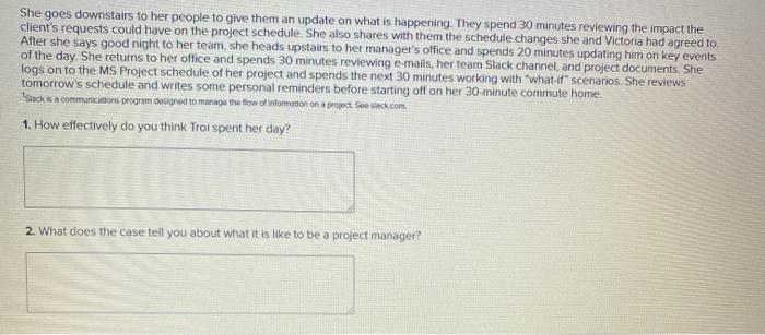 subject is project management not OM Case 1-1