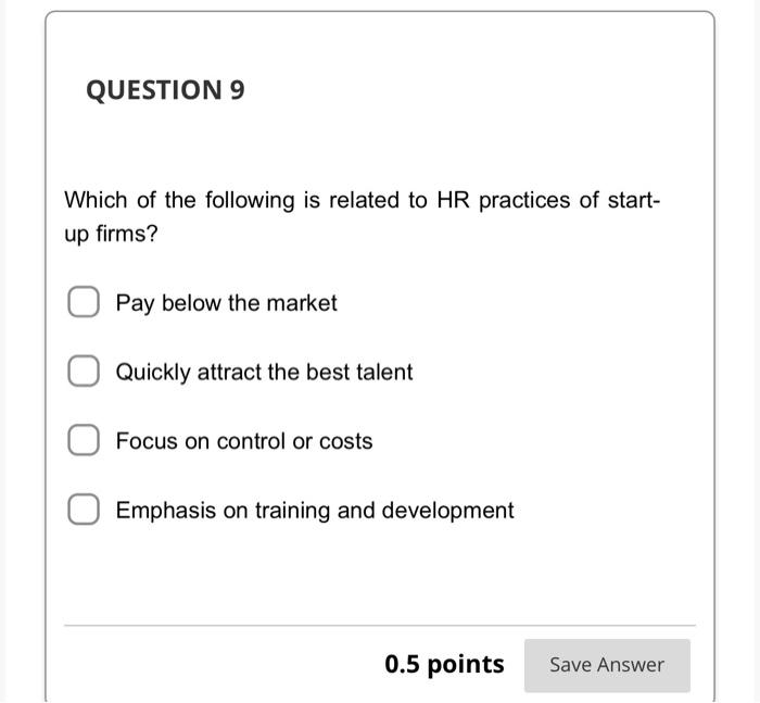 QUESTION 8 Internal fit is Choose ONE. How
