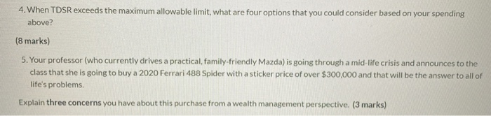 4. When TDSR exceeds the maximum allowable limit,