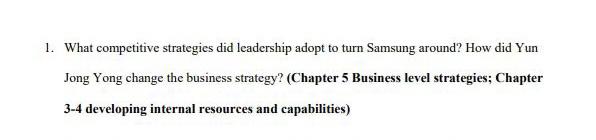 Case # 21: Samsung Electronics 2019 Answer