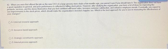 42. When you were first offered the job as the