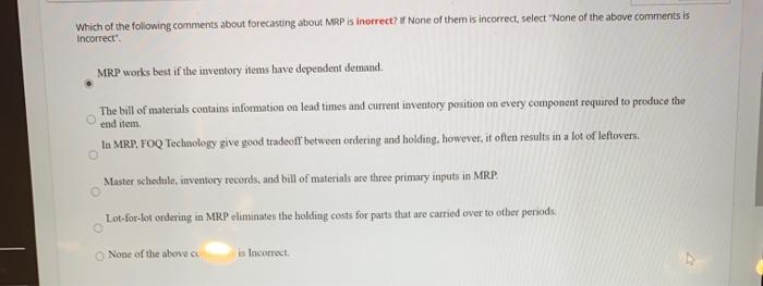 idk if im right about this one Which of the