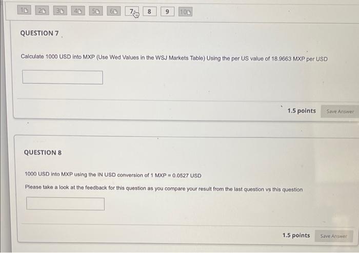 20 30 50 61 7 8 9 100 QUESTION 7 Calculate 1000