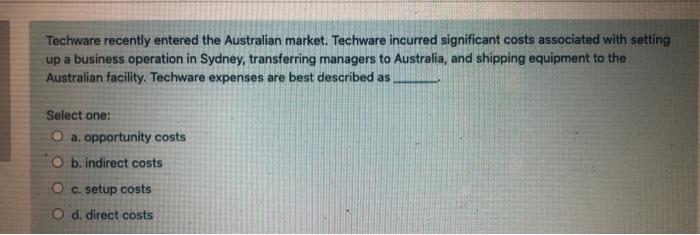 Techware recently entered the Australian market.