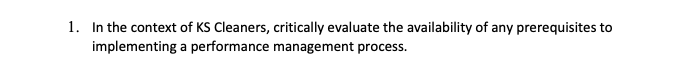 KS Cleaners is a case study (KSC) KS Cleaners is