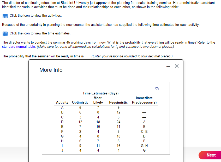The director of continuing education at Bluebird