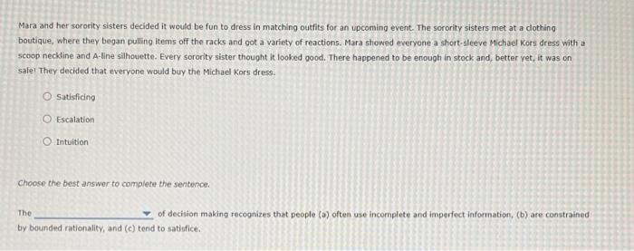 the last question options are: groupthink model,