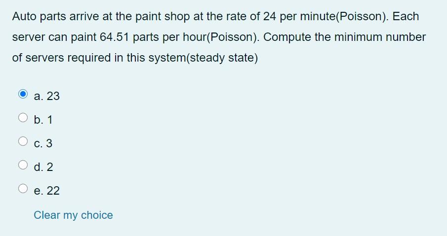 Auto parts arrive at the paint shop at the rate