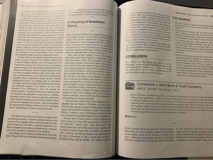 Answer question 4 VydCase Questions cry where A