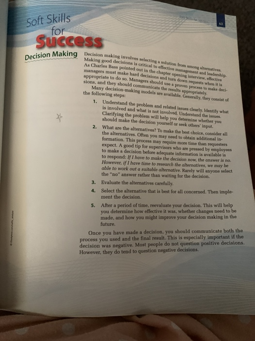 How are your decision making skills? - Write a