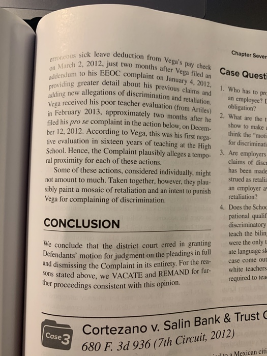 Answer question 4 VydCase Questions cry where A