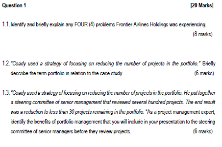 Read the following Case Study and answer the