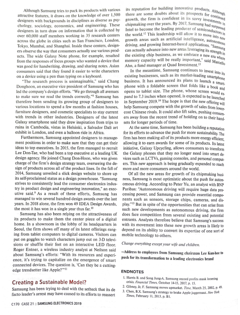 Case#21: Samsung Electronics 2019 Answer