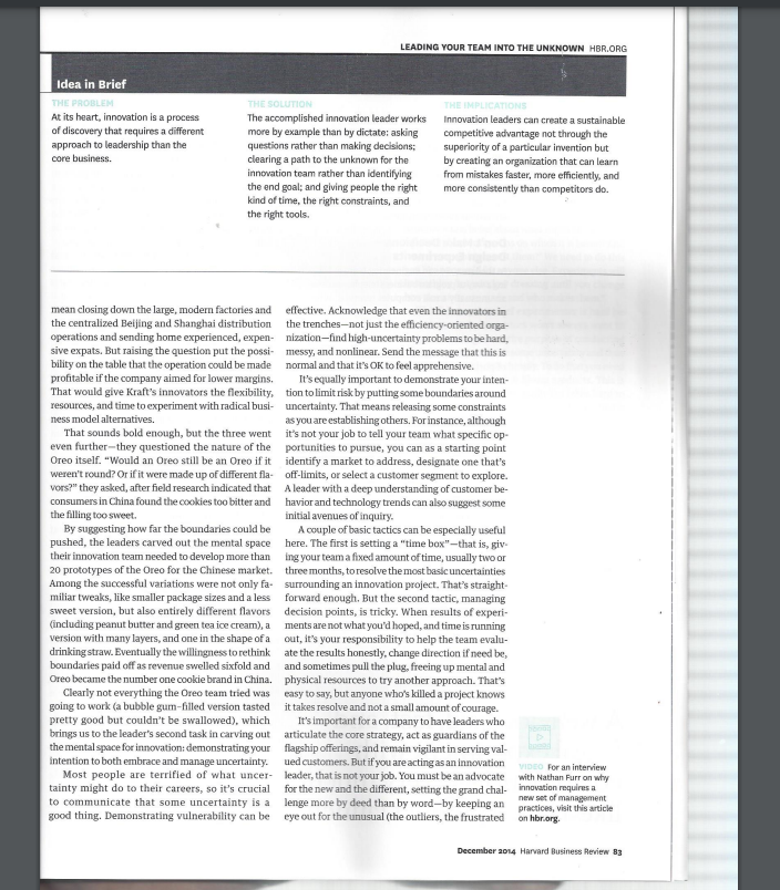 Write a journal, read the article that came out